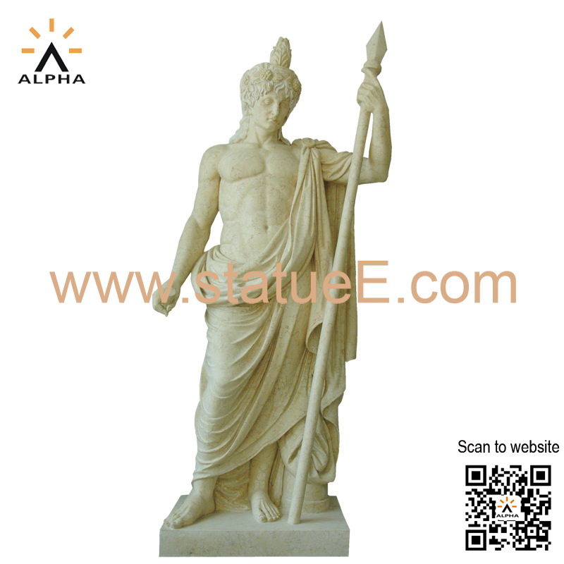 Marble Antinous statue